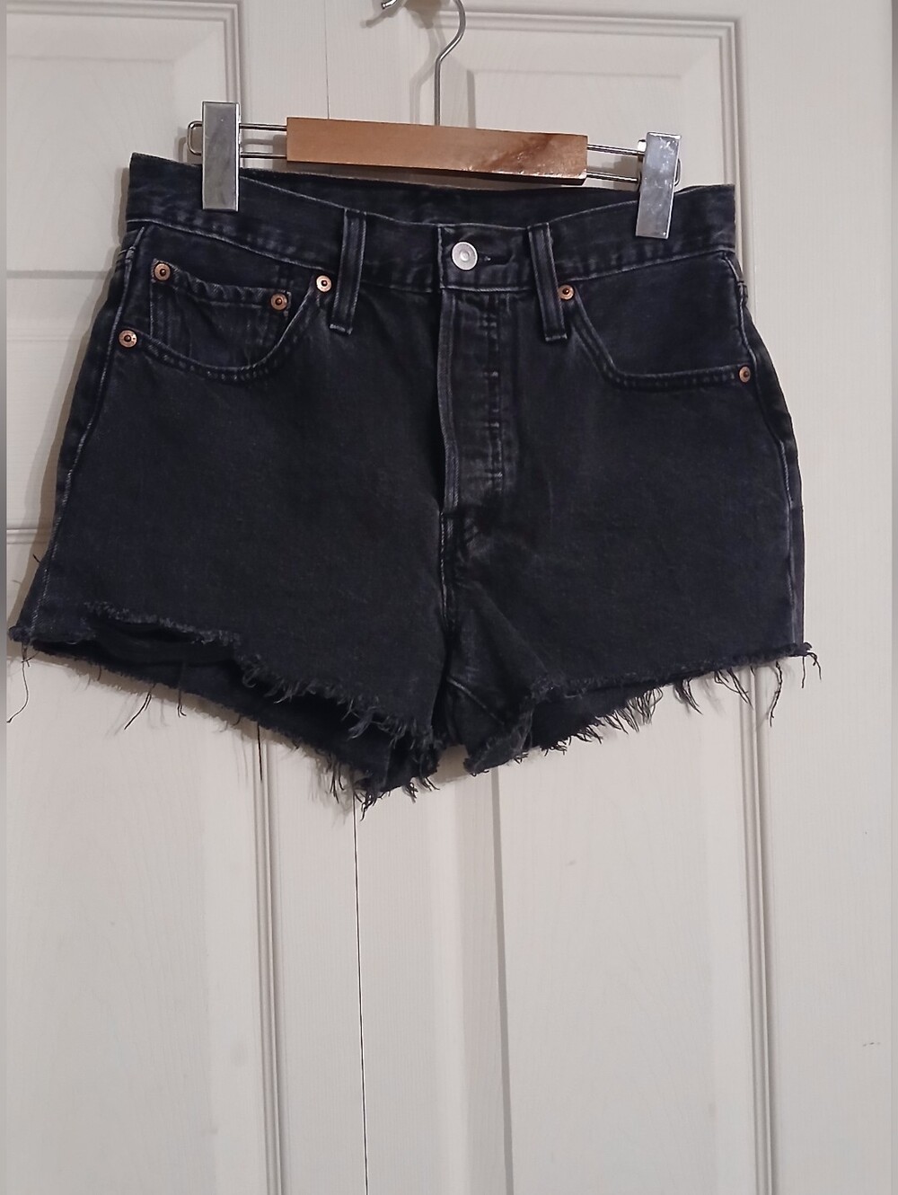Levi's Black Denim Shorts